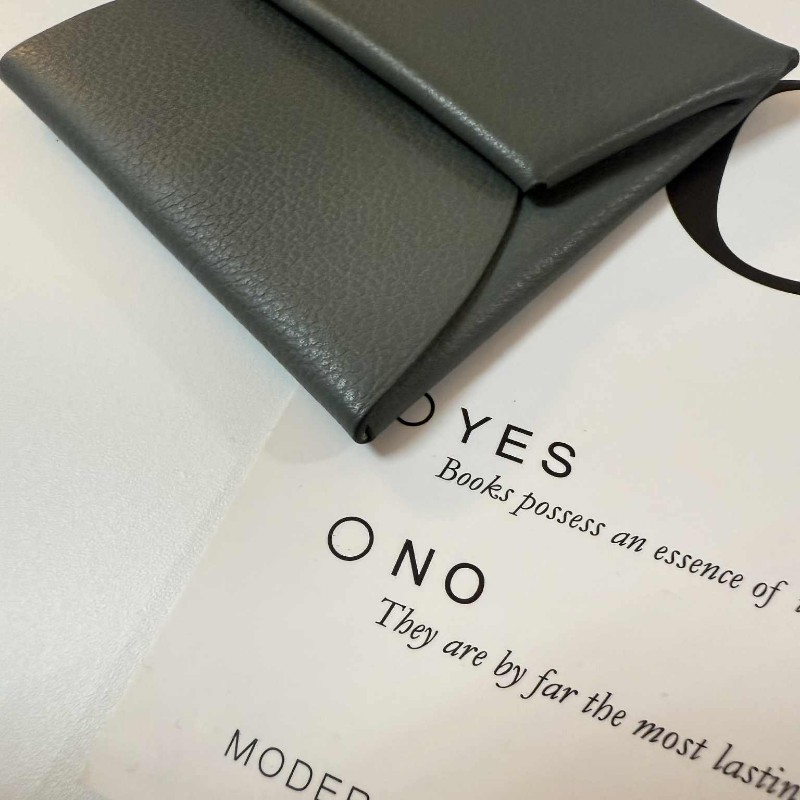 HERMÈS 經典 Bastia epsom皮 深灰色拼色 零錢包-2