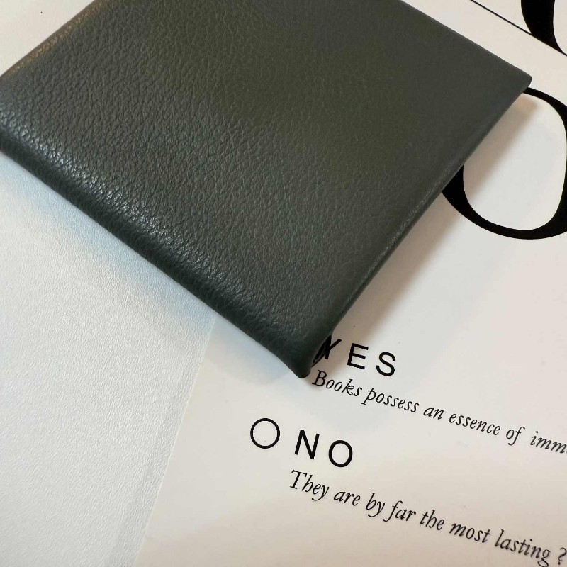 HERMÈS 經典 Bastia epsom皮 深灰色拼色 零錢包-11