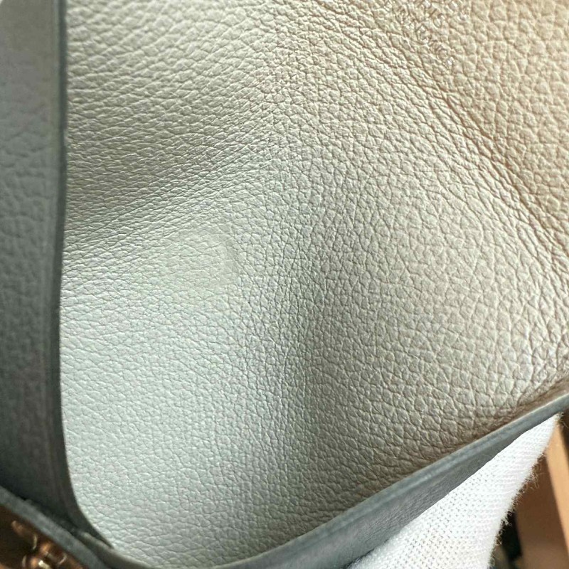 HERMÈS 經典 Bastia epsom皮 深灰色拼色 零錢包-14