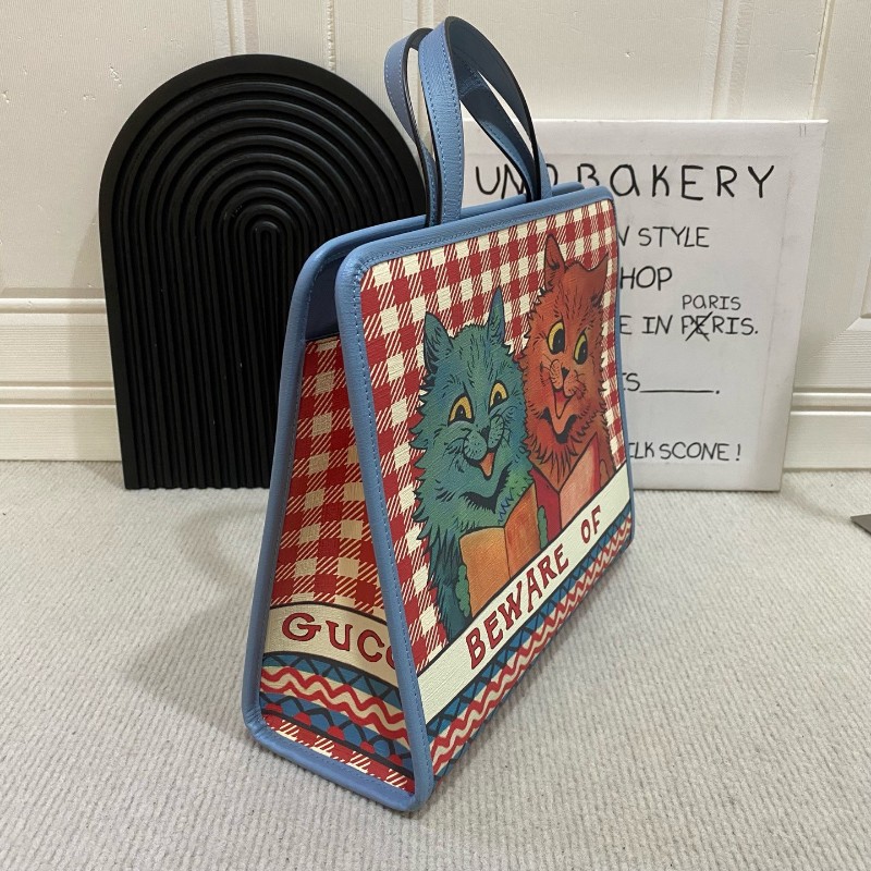 Gucci/古馳兒童貓咪包兒童 托特包 手提包 尺寸約17*10*5cm-7