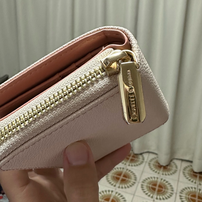 CHARLES & KEITH 粉色短夾-6