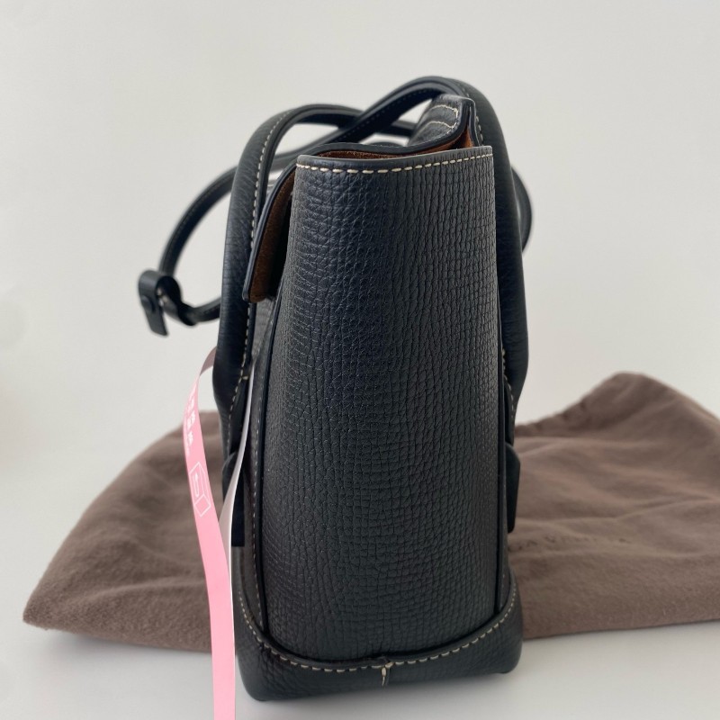 Bottega Veneta/葆蝶家 Acro 黑色手提包 單肩包 底長23cm-3