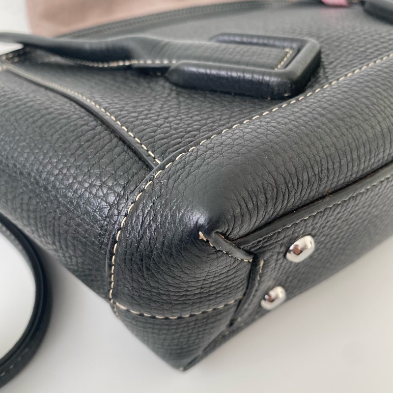 Bottega Veneta/葆蝶家 Acro 黑色手提包 單肩包 底長23cm-6