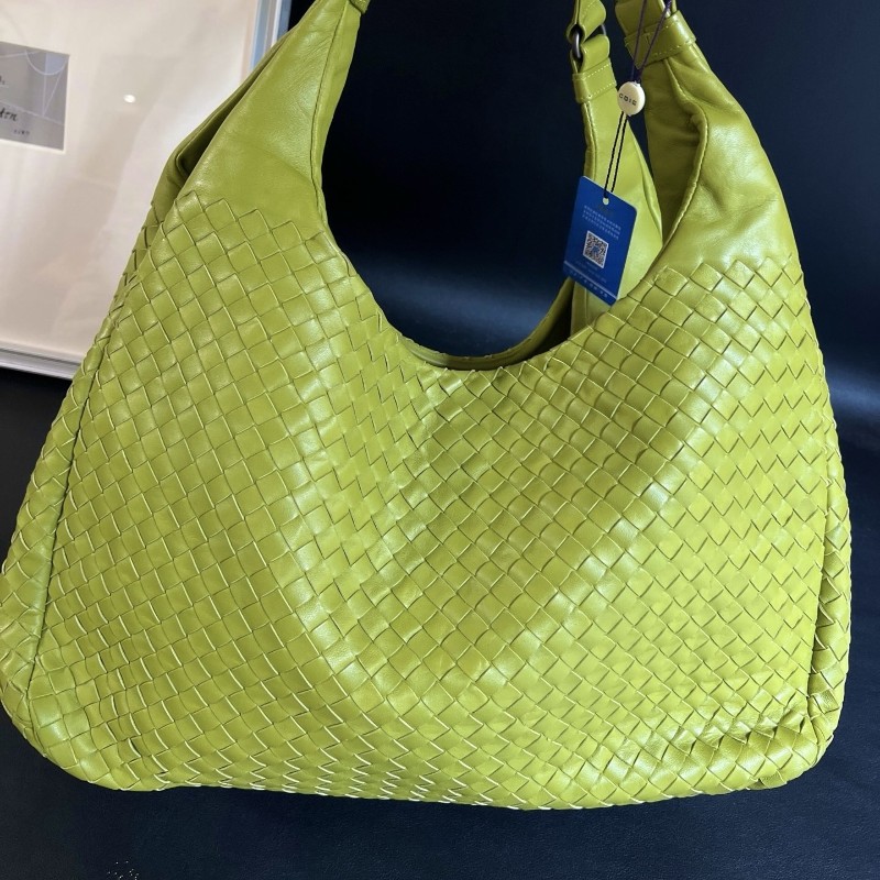 葆蝶家/Bottega Veneta牛油果色雙肩帶和尚包 肩背包-2