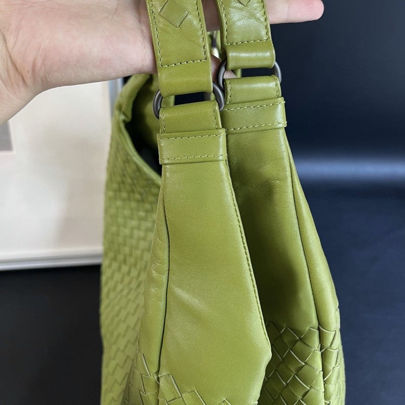 葆蝶家/Bottega Veneta牛油果色雙肩帶和尚包 肩背包-5