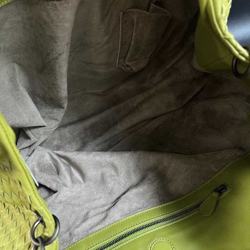 葆蝶家/Bottega Veneta牛油果色雙肩帶和尚包 肩背包-6