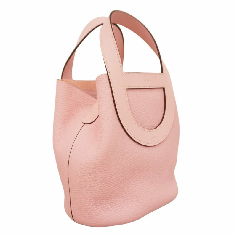 Hermes Hermès In the Loop 18 手提包,Taurillon Clemence 皮革,櫻花粉,B 印章,女款-1