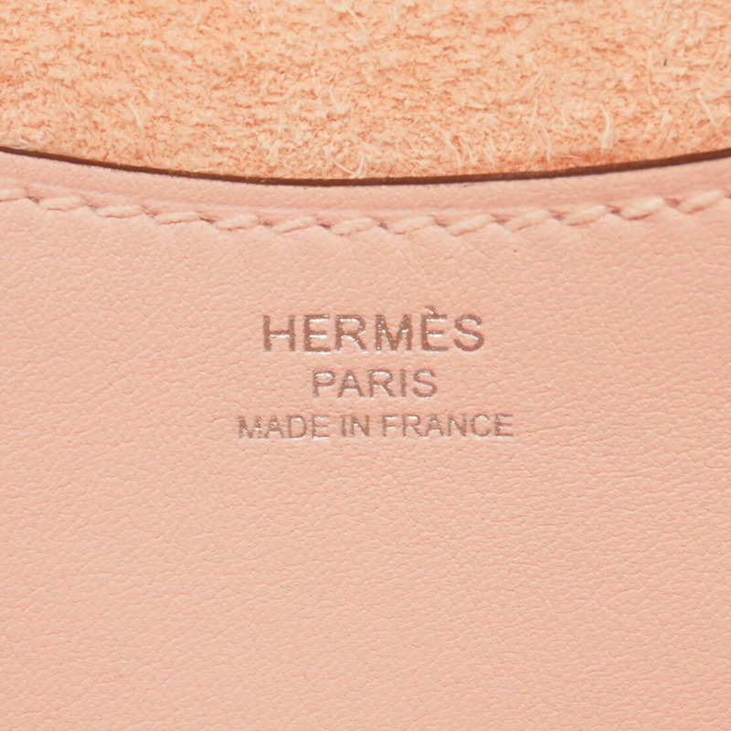 Hermes Hermès In the Loop 18 手提包,Taurillon Clemence 皮革,櫻花粉,B 印章,女款-4