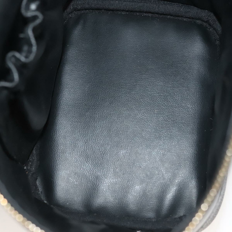 【日本直送】香奈兒 COCO Mark 化妝包 魚子醬色 黑色 金色 CC 正品 133374-10