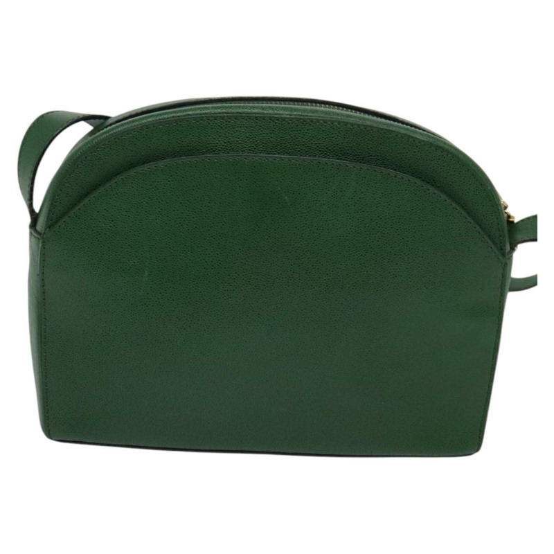 【日本直送】CELINE 皮革肩背包 綠色 金色 正品 137184-1