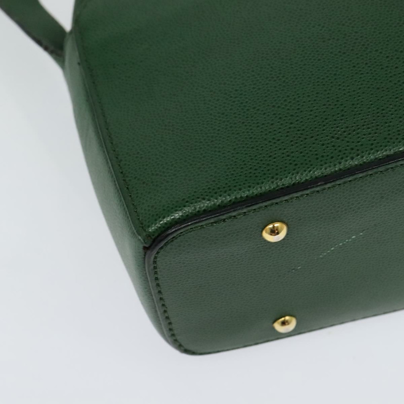 【日本直送】CELINE 皮革肩背包 綠色 金色 正品 137184-14