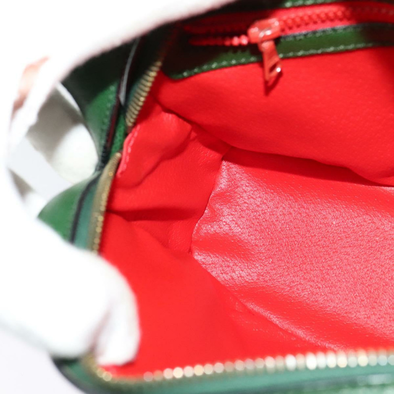 【日本直送】CELINE 皮革肩背包 綠色 金色 正品 137184-19
