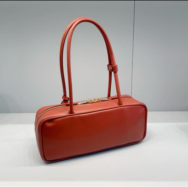 促銷品 Miu Miu Beau皮革手袋 鐵紅色-1