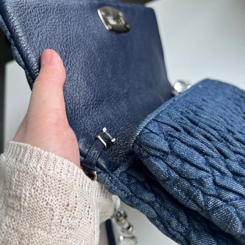 Miu Miu 牛仔寶石包 斜背肩背都可以!-11