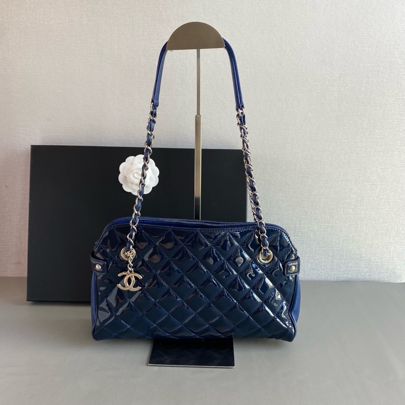 Chanel 海軍藍保齡球包-2