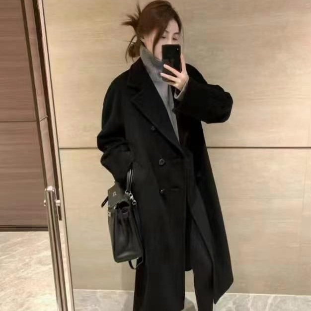 Max Mara 101801 Madame 003 黑色大衣 爆款-3