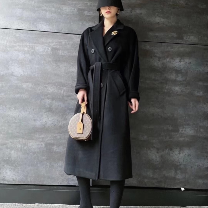 Max Mara 101801 Madame 003 黑色大衣 爆款-4