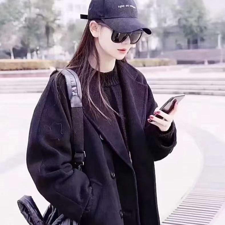 Max Mara 101801 Madame 003 黑色大衣 爆款-5
