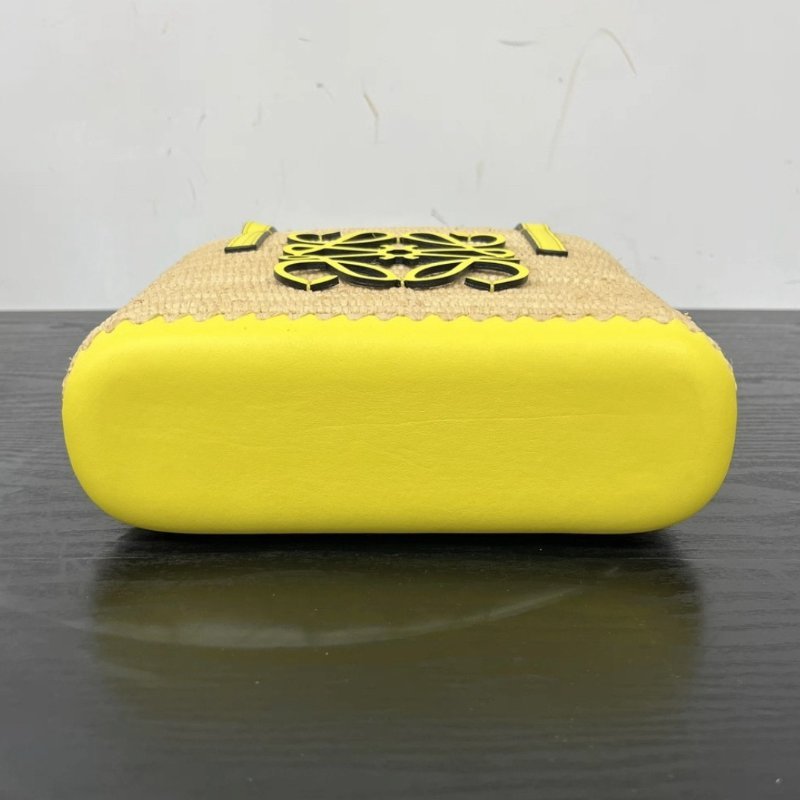 LOEWE Basket編織菜籃子手提肩背包 23*18*8 98新配件塵袋-5
