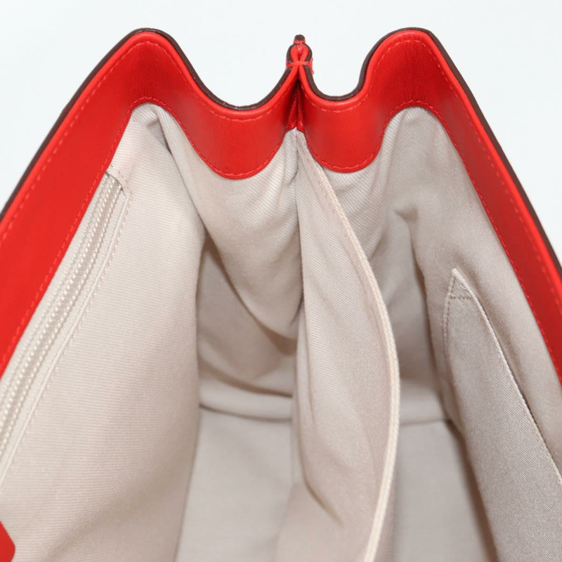 【日本直送】Salvatore Ferragamo Gancini 手提包 皮革 紅色 金色 正品 135989V-18