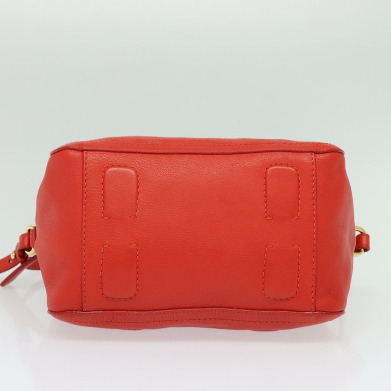 【日本直送】Salvatore Ferragamo Vala 手提包 皮革 2 向 紅金 正品 137172-4
