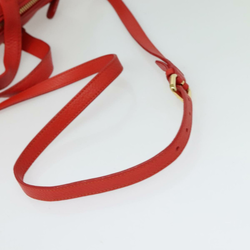 【日本直送】Salvatore Ferragamo Vala 手提包 皮革 2 向 紅金 正品 137172-8