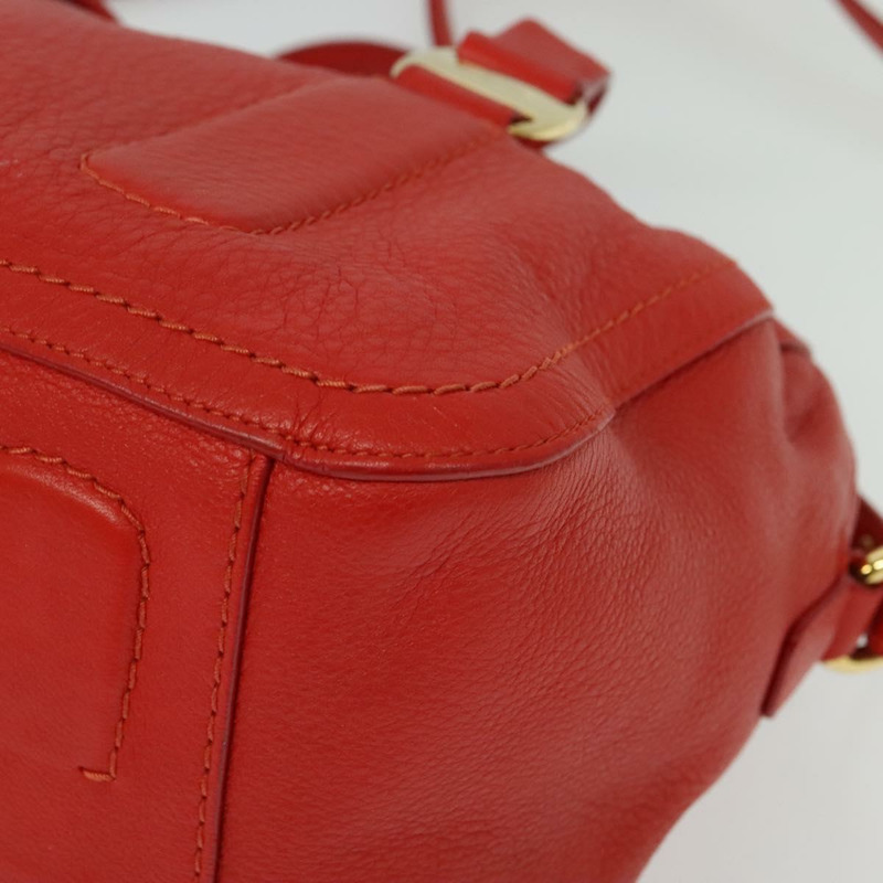 【日本直送】Salvatore Ferragamo Vala 手提包 皮革 2 向 紅金 正品 137172-15