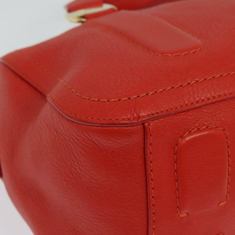 【日本直送】Salvatore Ferragamo Vala 手提包 皮革 2 向 紅金 正品 137172-16