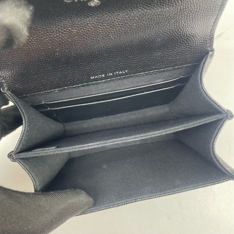 🈶購鉦 Chanel香奈兒 22s黑白琺瑯手柄 零錢包 小廢包 mini kelly包 粒面荔枝牛皮 斜背包-5