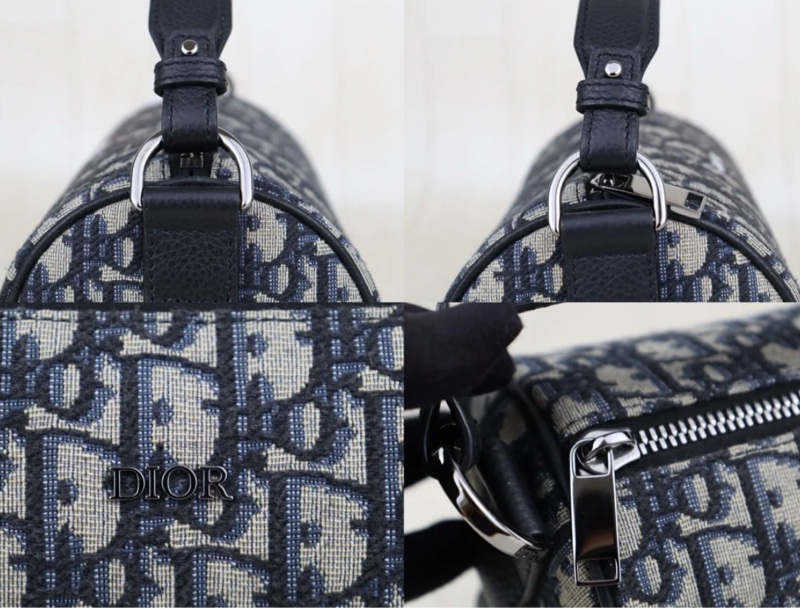 「JL精品代購」98新 DIOR 老花Roller圓筒手提斜背包-8