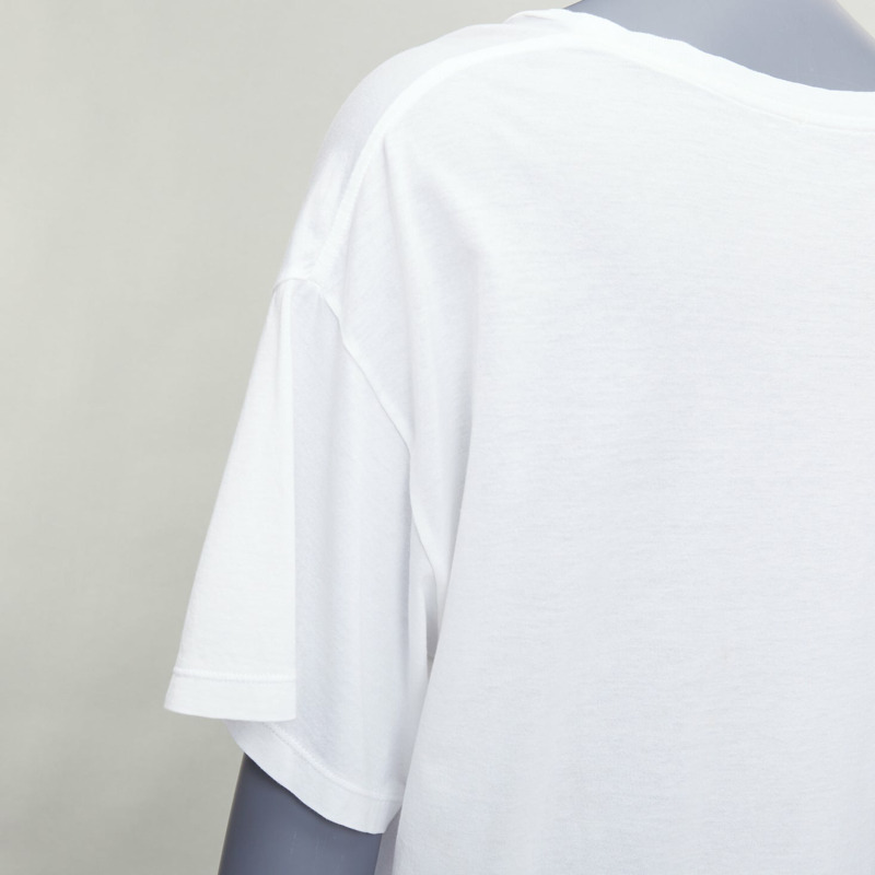 SAINT LAURENT 2016 off white university varsity logo washed oversized tshirt S-6