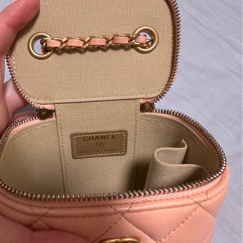 chanel 小盒子鮭魚粉 日本帶回-10