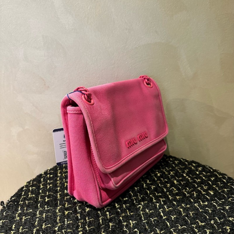 MiuMiu 粉色niki 小號 肩背包 斜背包-1