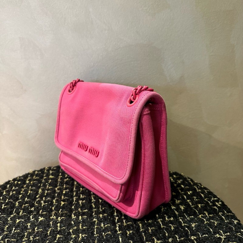MiuMiu 粉色niki 小號 肩背包 斜背包-2