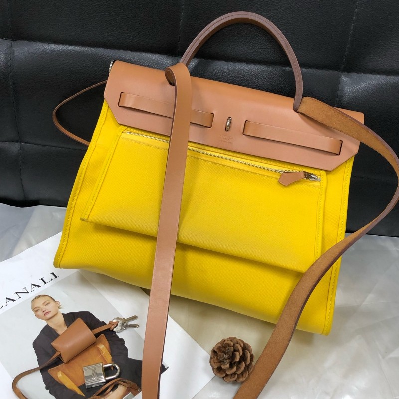 Hermes愛馬仕 herbag31銀扣 肩背包 斜背包 D刻-1