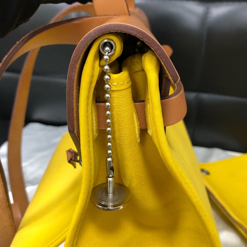 Hermes愛馬仕 herbag31銀扣 肩背包 斜背包 D刻-6