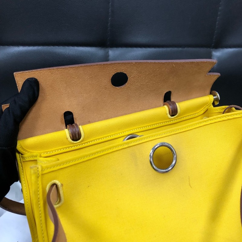 Hermes愛馬仕 herbag31銀扣 肩背包 斜背包 D刻-7