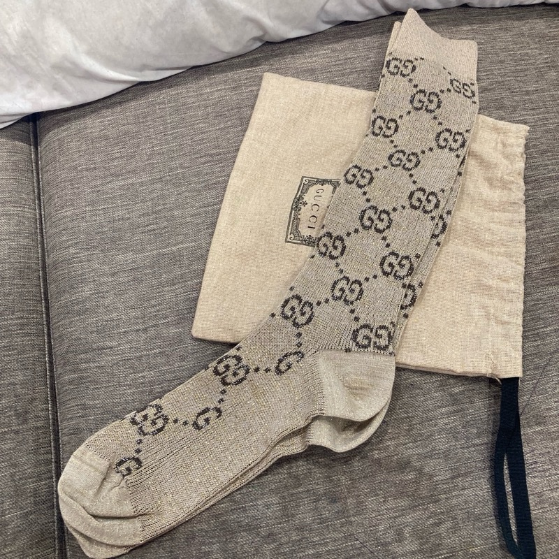 Gucci古馳 金蔥 未過膝 長襪 🇹🇼專櫃購入-0