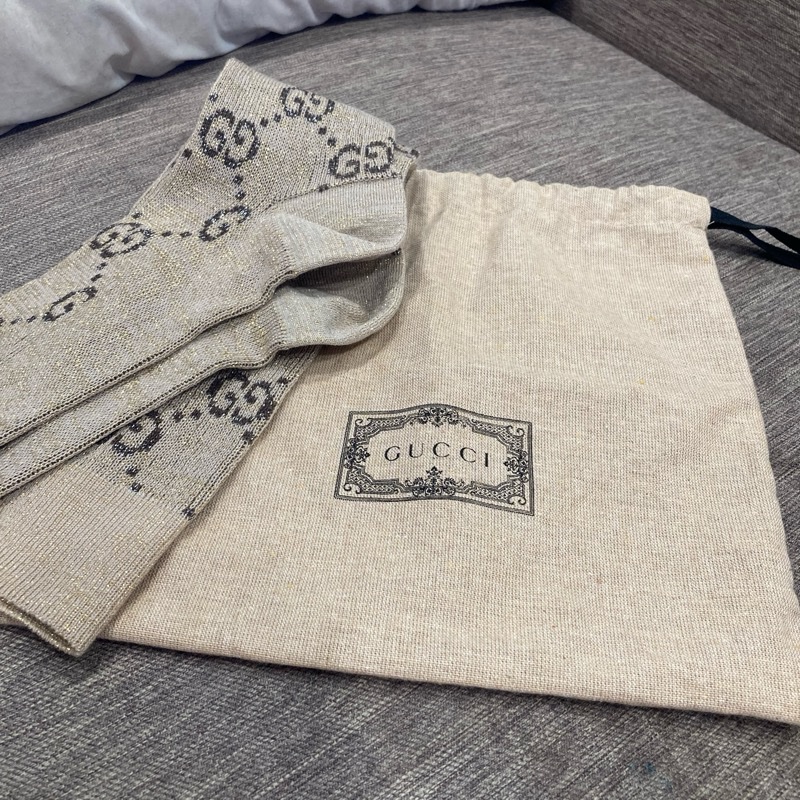 Gucci古馳 金蔥 未過膝 長襪 🇹🇼專櫃購入-3