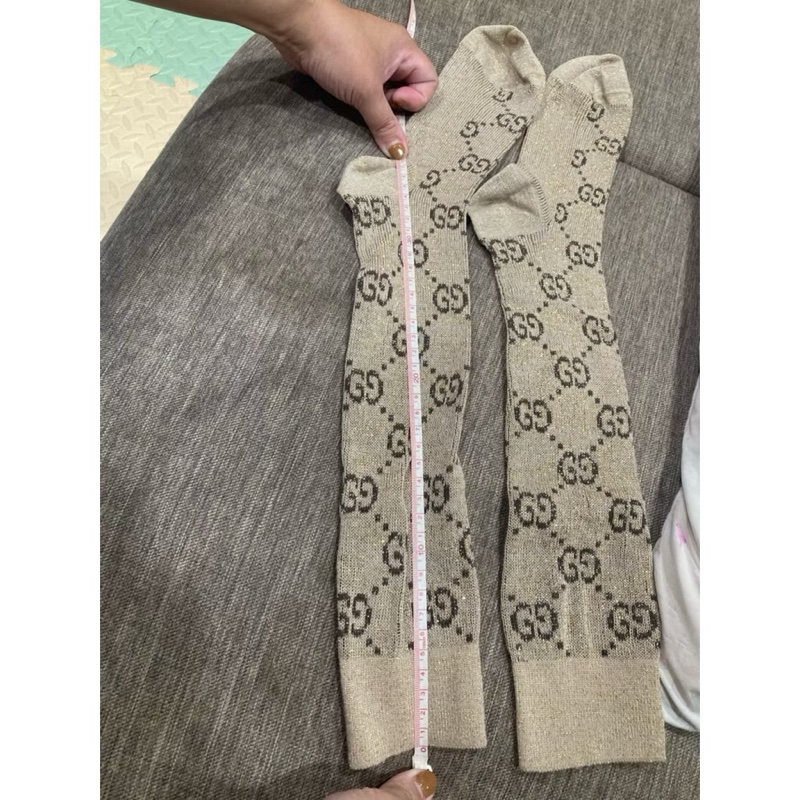 Gucci古馳 金蔥 未過膝 長襪 🇹🇼專櫃購入-4
