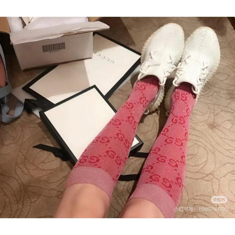 Gucci古馳 金蔥 未過膝 長襪 🇹🇼專櫃購入-6