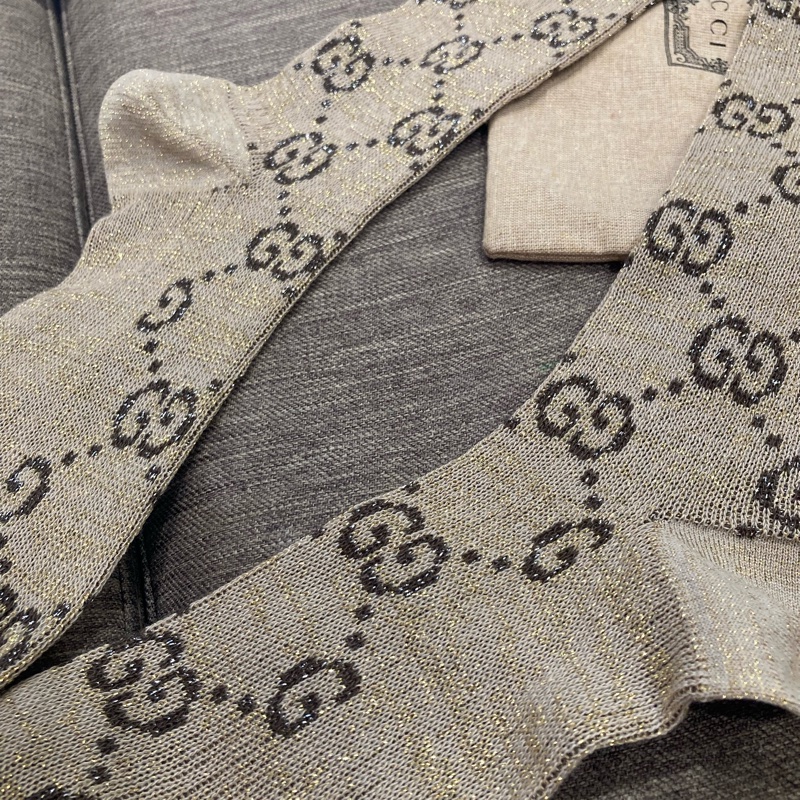 Gucci古馳 金蔥 未過膝 長襪 🇹🇼專櫃購入-10