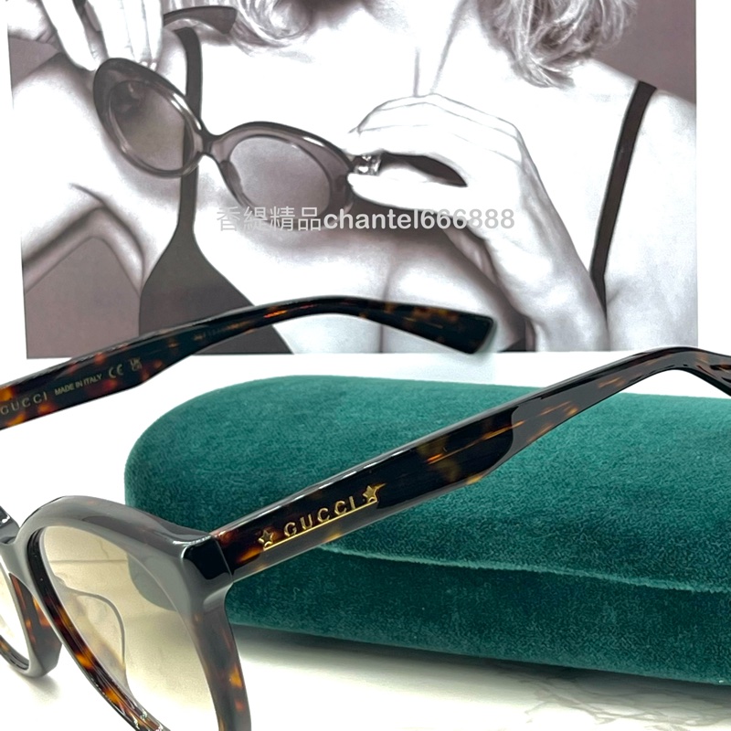 💗香緹國際精品💗 Gucci 玳瑁框太陽眼鏡-1