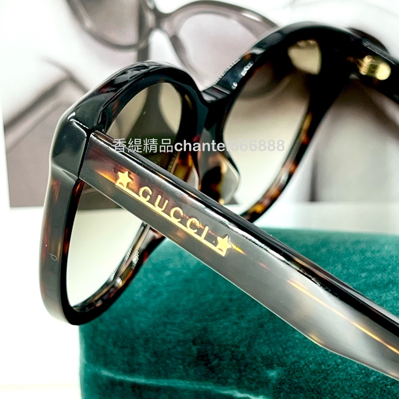 💗香緹國際精品💗 Gucci 玳瑁框太陽眼鏡-4