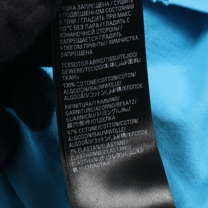 BALENCIAGA 政治競選短袖 T 卹 641675 棉藍色 #XXS 男款-3