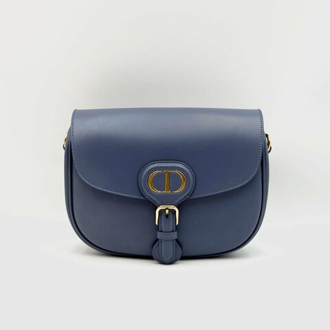 Dior Bobby系列 純色字母Logo徽標光面小牛皮單肩包斜挎包