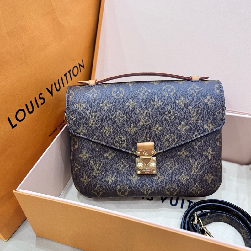 🍁LV Metis老花郵差包 芯片款 25*19*7cm 眾多明星網紅同款-0