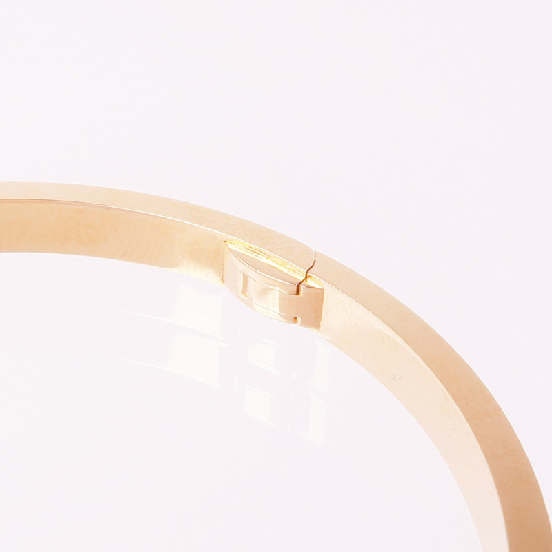 CARTIER 18K玫瑰金Love Bracelet Small Model鑽石手鐲#17-6