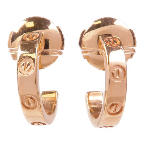 CARTIER 18K玫瑰金Love Earrings耳環