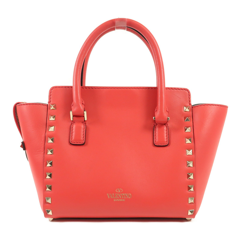 Valentino 牛皮皮革Shoulder Bag金扣手挽肩背兩用袋-1